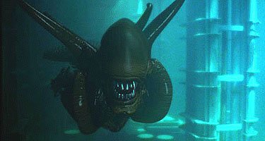 An alien underwater